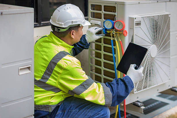 Professional Hvac technician working in Eden, TX